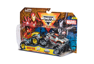 Monster Jam 1:64 Marvel 2 Pack Assorted